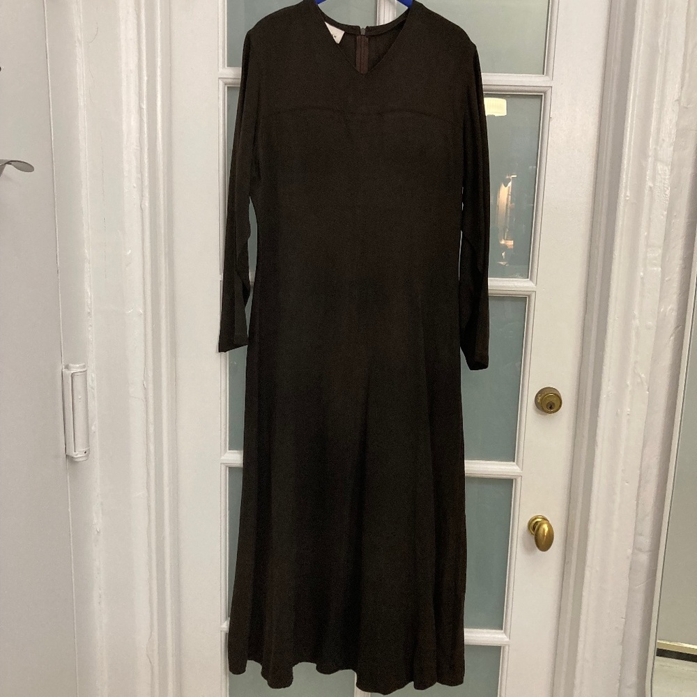 Vintage 1990's Monk Dress by go > silk  Size: 1